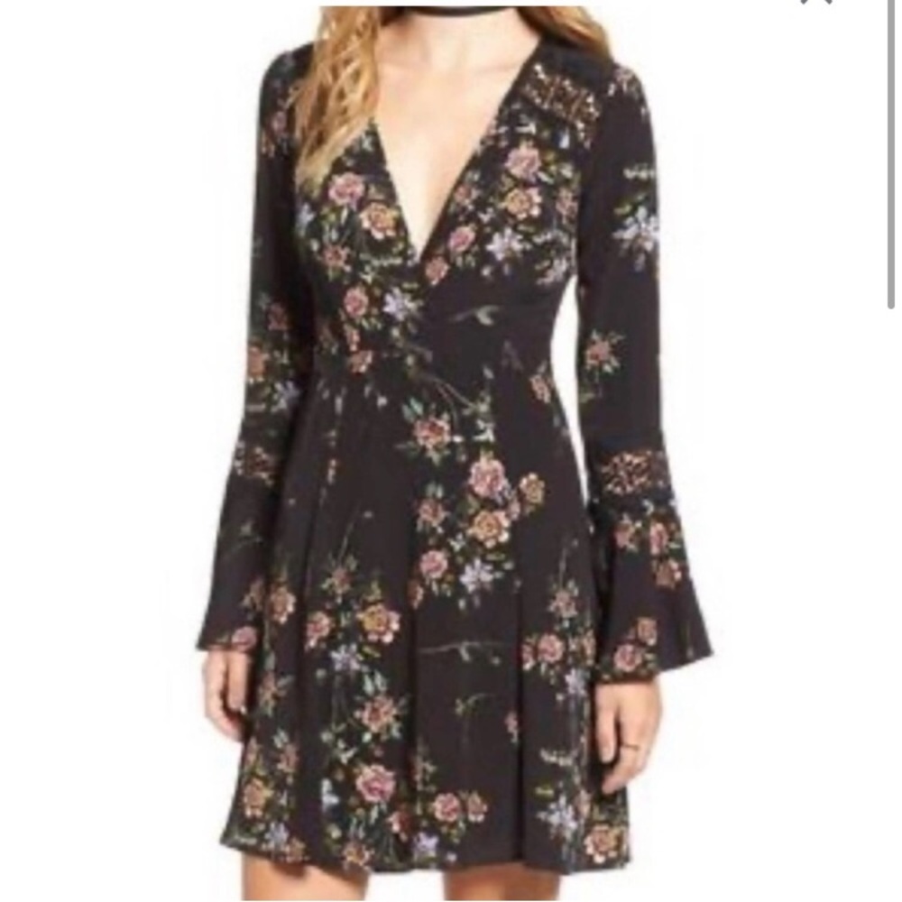 ASTAR the label black long sleeve dress